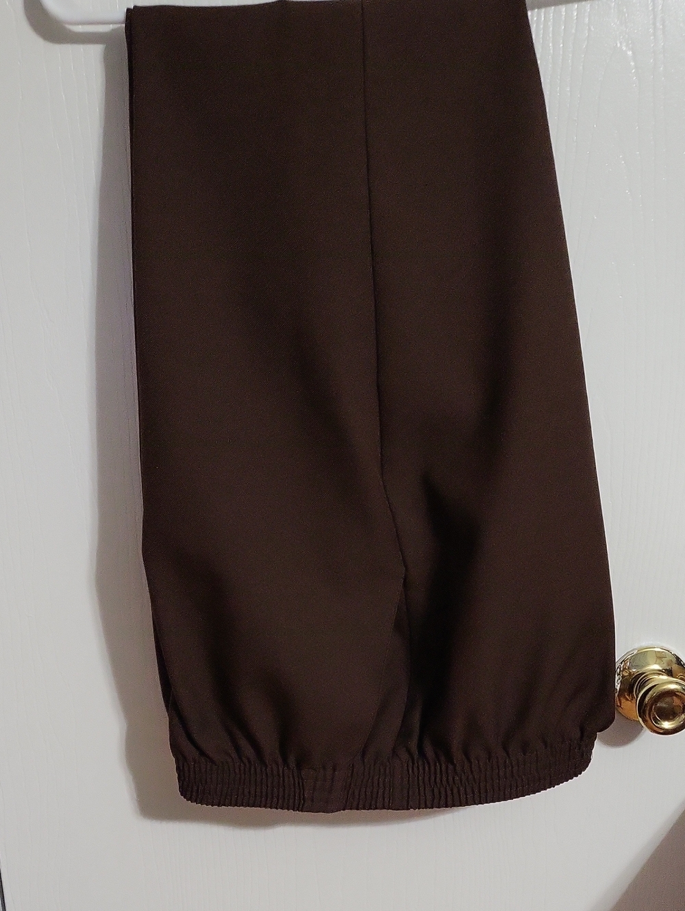 Ladies Donn Kenny Elastic Pull Up Brown Pants #4133